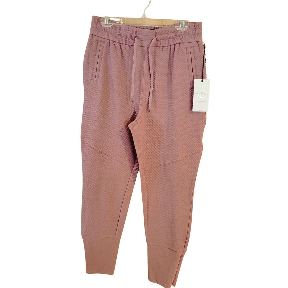 7Diamonds Slim Women's Jogger Mauve  Leisure wear Knit Texture Breathable Fabric - Picture 4 of 8